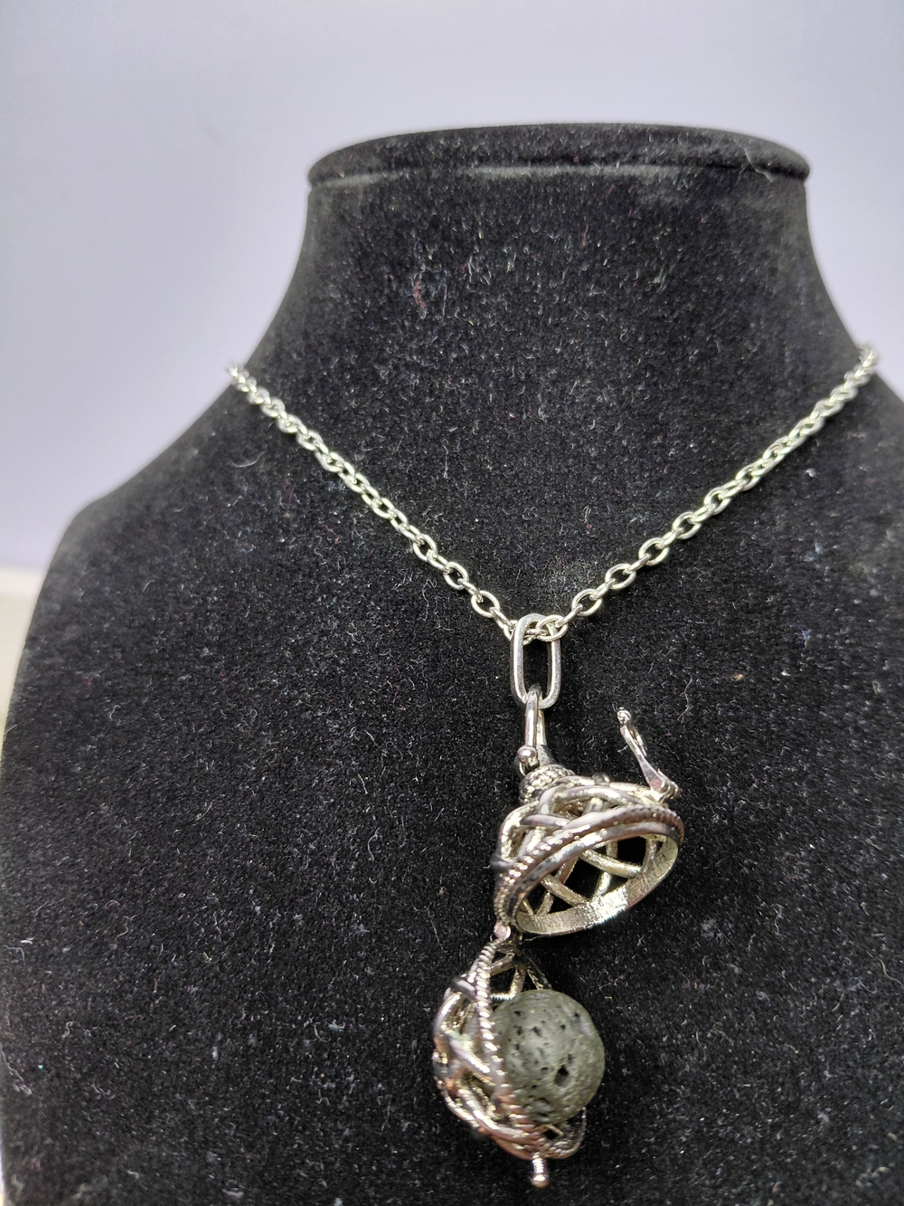 Scent Ball Locket Necklace